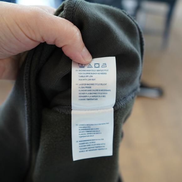 Katin Sweatshirt Boys Medium Black‎ Fleece Lined Hermanos Embroidered Crewneck - Picture 5 of 10